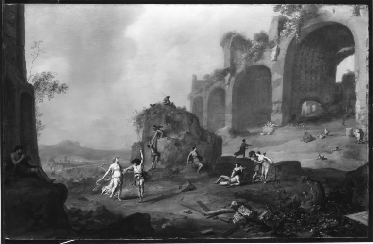 Le rovine della basilica di Costantino - Bavarian State Painting Collections